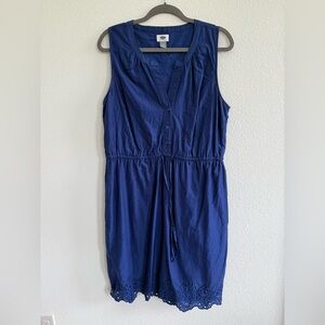 Old Navy Blue Sleeveless V-Neck Sundress